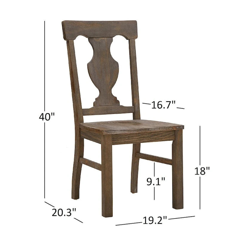 Table à manger extensible ou ensemble de salle à manger Rowyn Wood par iNSPIRE Q Artisan