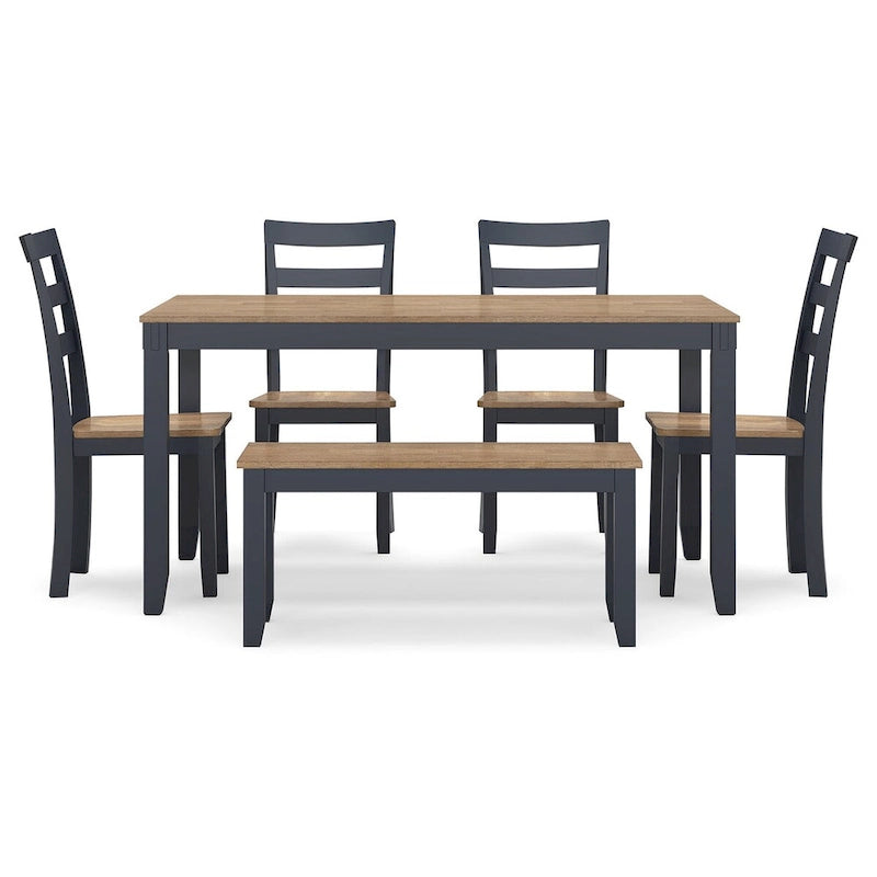 Ensemble de salle à manger Signature Design by Ashley Gesthaven avec table, 4 chaises et banc (6 pièces)