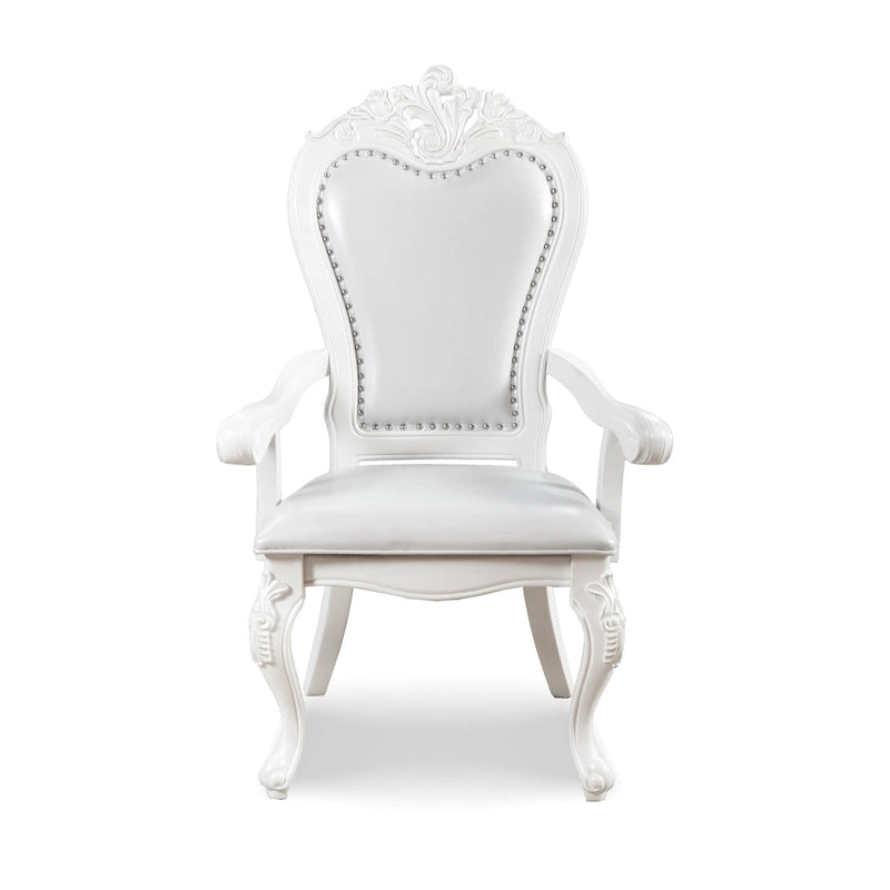 Ensemble de salle à manger extensible 9 pièces en bois massif traditionnel Eugene de Furniture of America