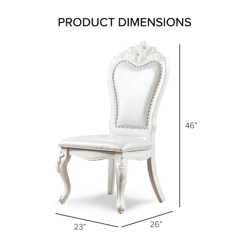 Ensemble de salle à manger extensible 9 pièces en bois massif traditionnel Eugene de Furniture of America