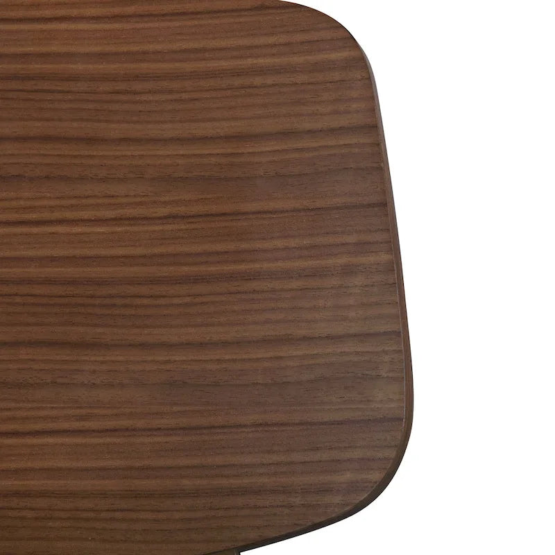Ensemble de salle à manger ovale 7 pièces Beau I de style noyer mid-century par Furniture of America