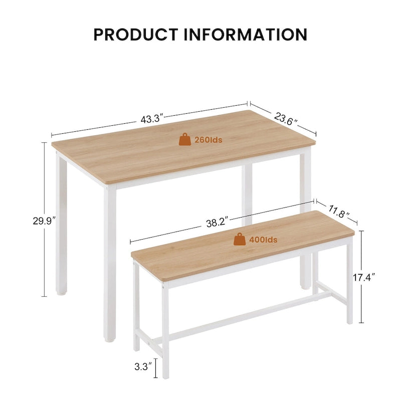 Ensemble table de bar pour cuisine