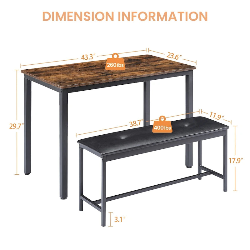 Ensemble table de bar pour cuisine