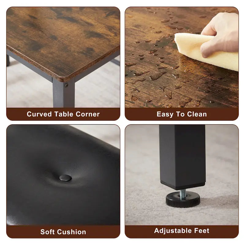 Ensemble table de bar pour cuisine