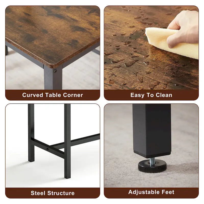 Ensemble table de bar pour cuisine