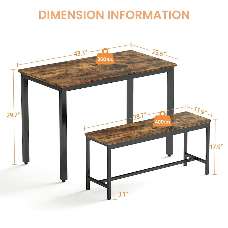 Ensemble table de bar pour cuisine