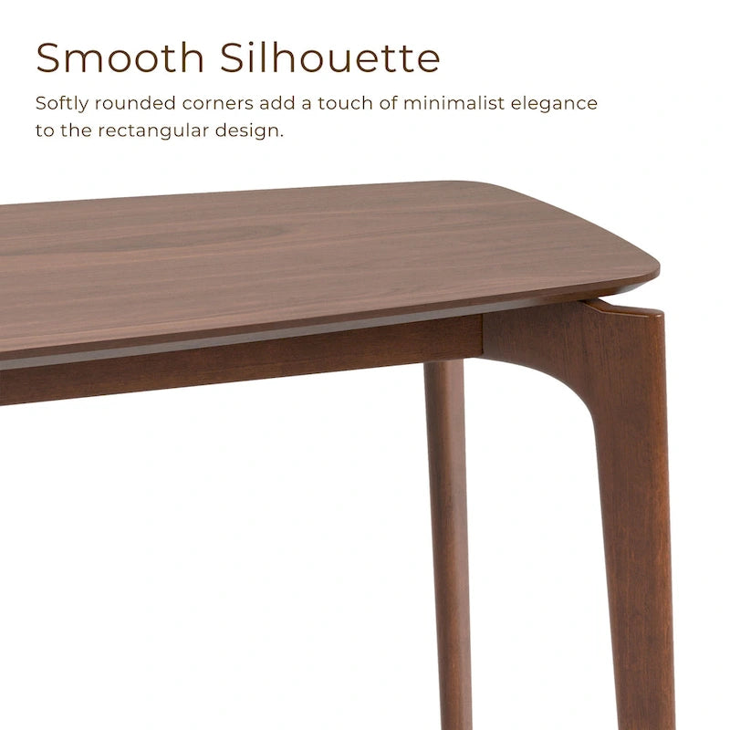 Ensemble de salle à manger Shaw mi-siècle 5 pièces en bois de noyer et à hauteur de comptoir avec 4 chaises de Furniture of America