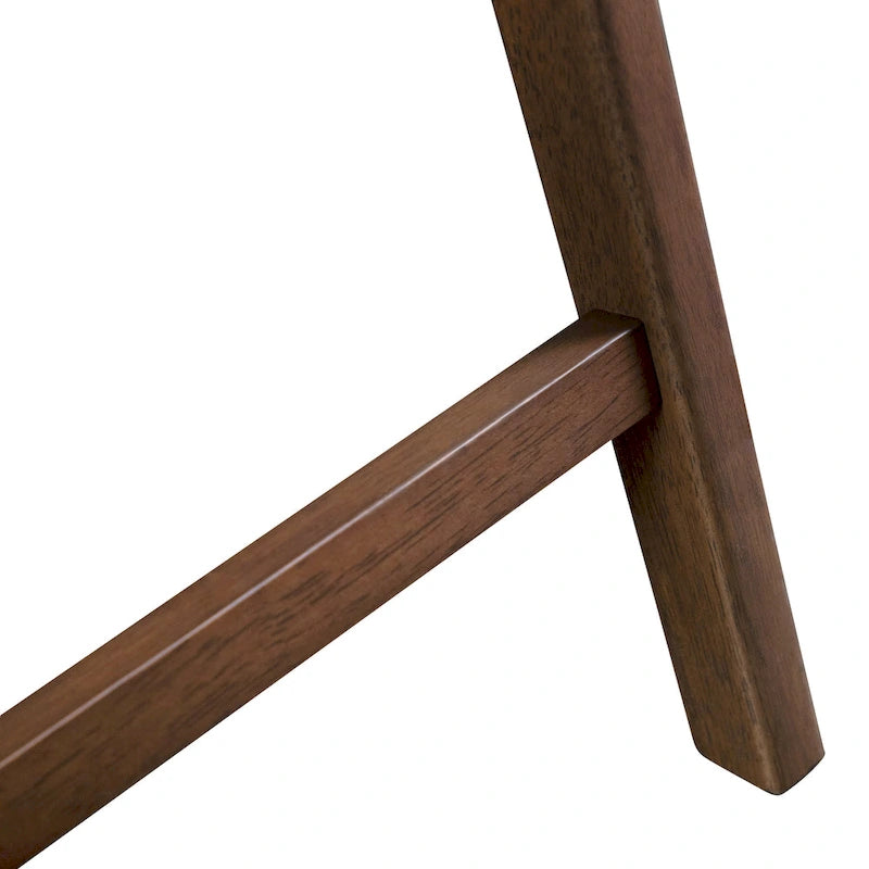 Ensemble de salle à manger Shaw mi-siècle 5 pièces en bois de noyer et à hauteur de comptoir avec 4 chaises de Furniture of America