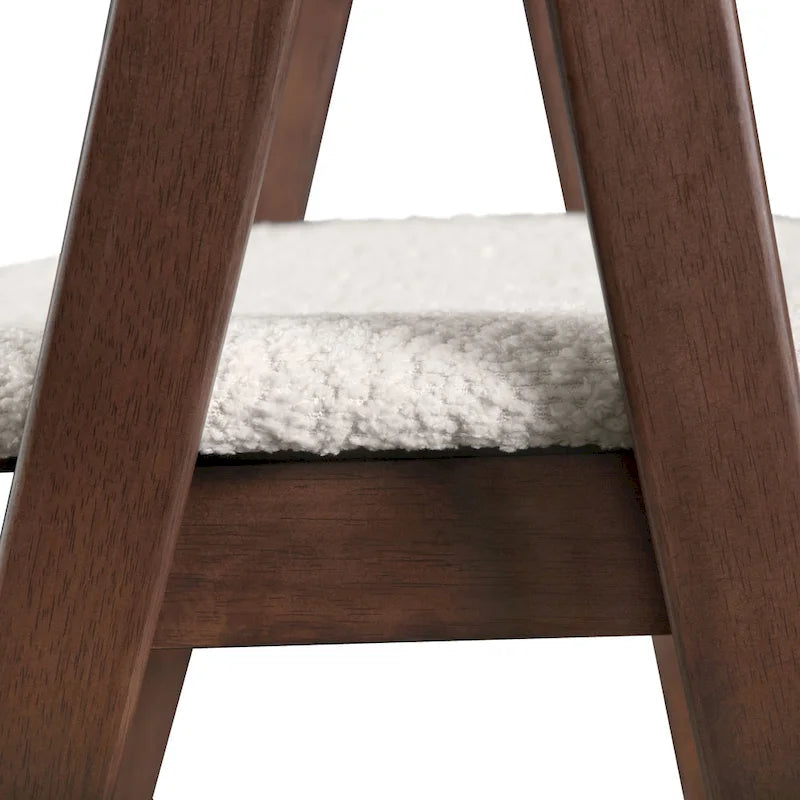Ensemble de salle à manger Shaw mi-siècle 5 pièces en bois de noyer et à hauteur de comptoir avec 4 chaises de Furniture of America