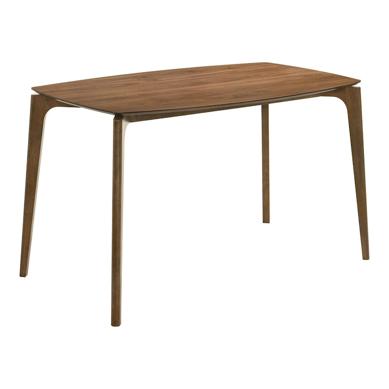 Ensemble de salle à manger Shaw mi-siècle 5 pièces en bois de noyer et à hauteur de comptoir avec 4 chaises de Furniture of America