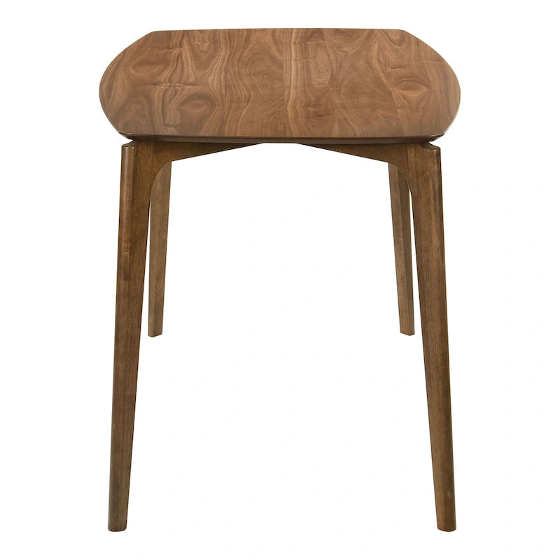 Ensemble de salle à manger Shaw mi-siècle 5 pièces en bois de noyer et à hauteur de comptoir avec 4 chaises de Furniture of America