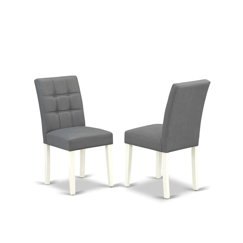Ensemble de salle à manger East West Furniture, comprenant une table de cuisine rectangulaire et des chaises, blanc cassé (options de pièces)