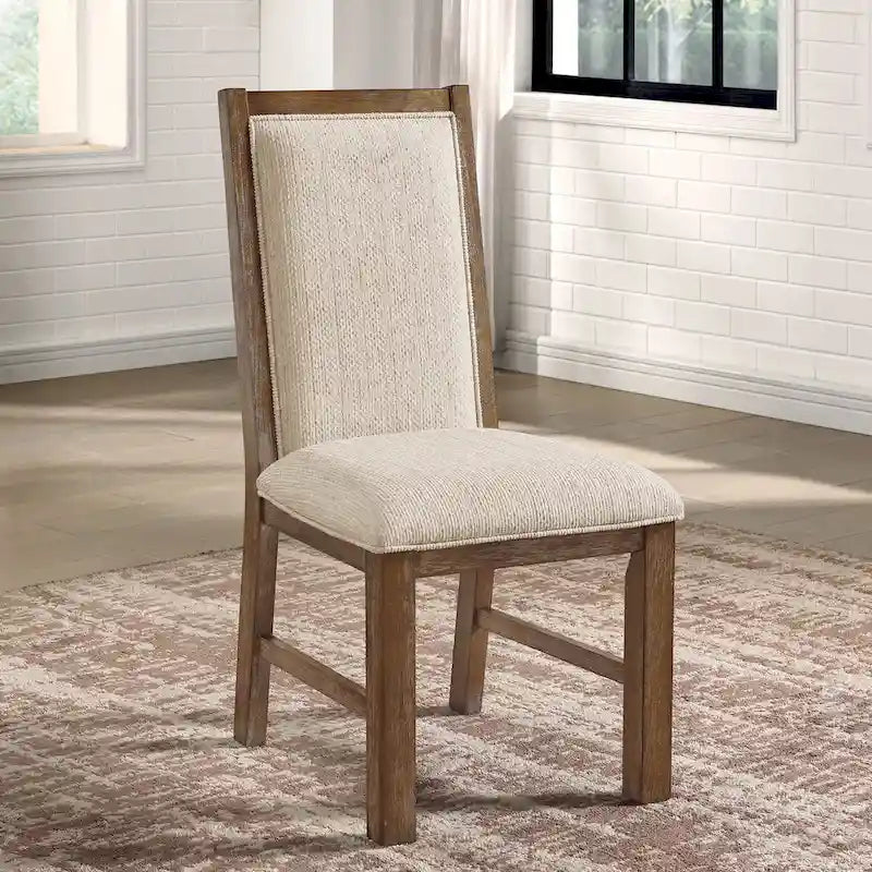 Meuble de salle à manger extensible 7 pièces Agio de Furniture of America, brun, style transitionnel