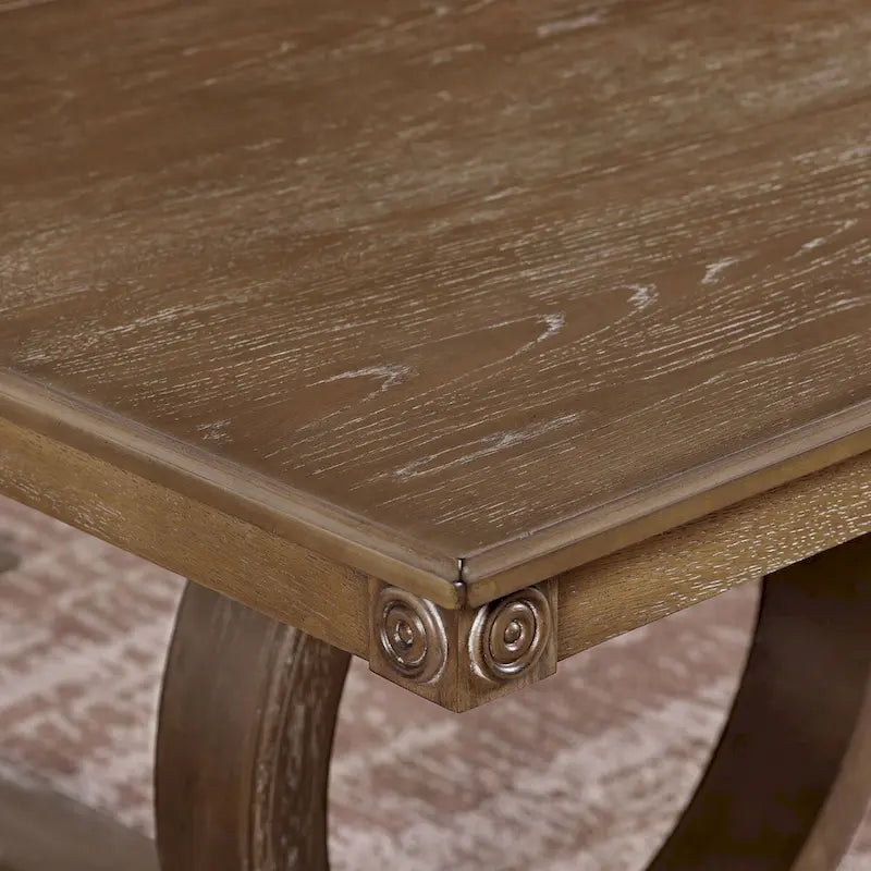 Meuble de salle à manger extensible 7 pièces Agio de Furniture of America, brun, style transitionnel