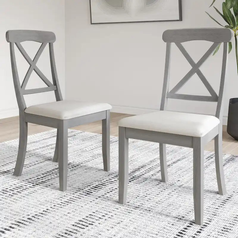 Ensemble de salle à manger en bois de 5 pièces de style campagnard CraftPorch