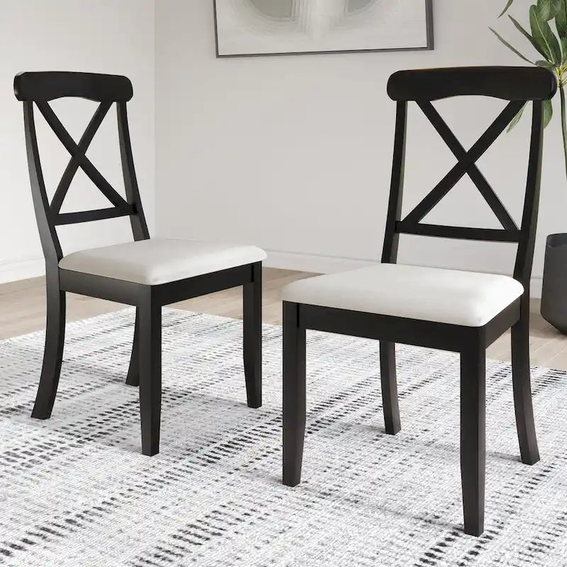 Ensemble de salle à manger en bois de 5 pièces de style campagnard CraftPorch