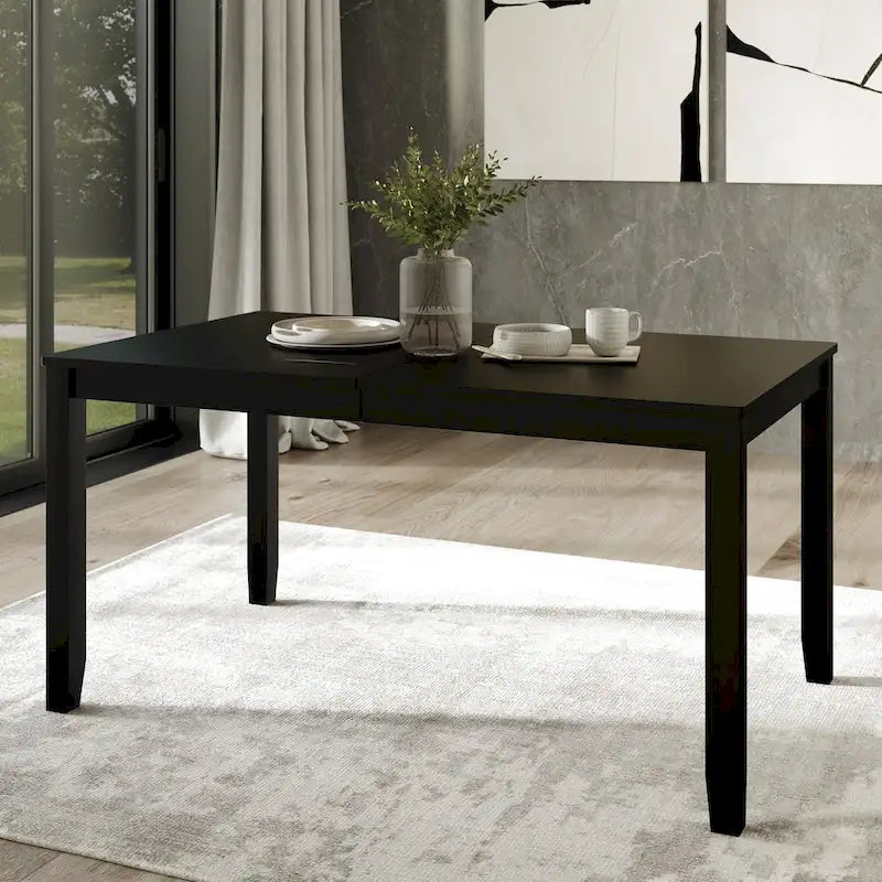Ensemble de salle à manger en bois de 5 pièces de style campagnard CraftPorch