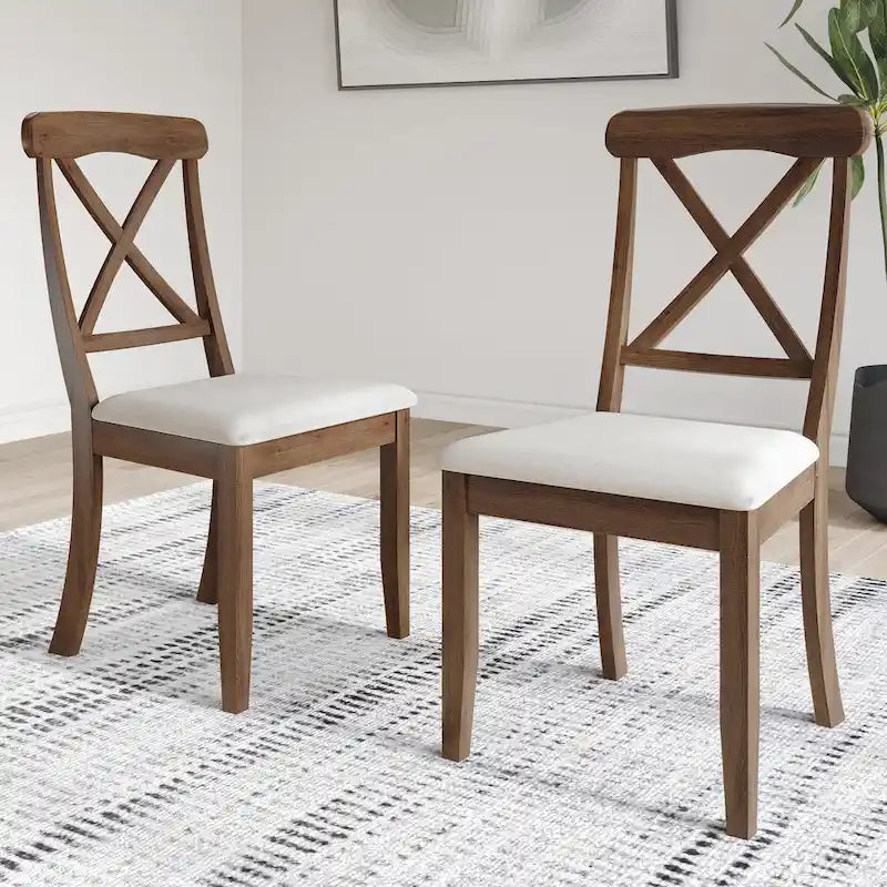 Ensemble de salle à manger en bois de 5 pièces de style campagnard CraftPorch