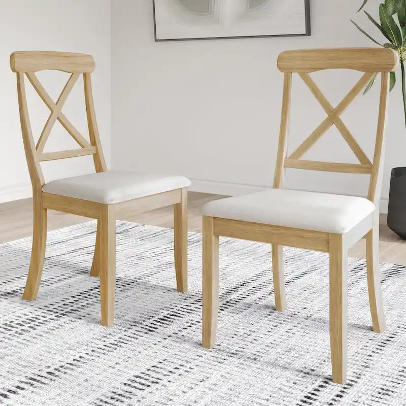 Ensemble de salle à manger en bois de 5 pièces de style campagnard CraftPorch