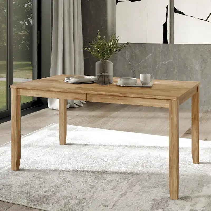 Ensemble de salle à manger en bois de 5 pièces de style campagnard CraftPorch