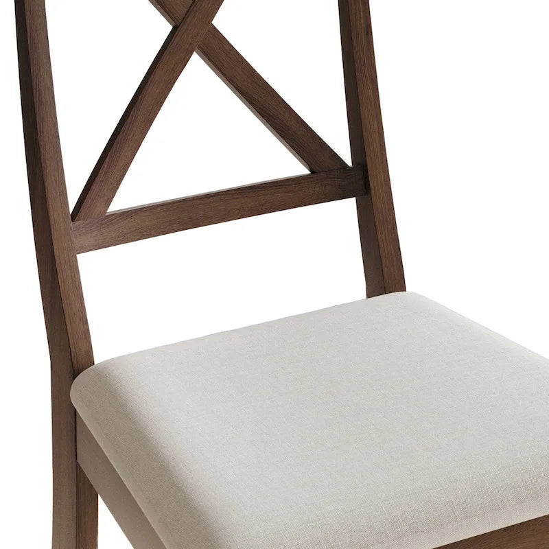 Ensemble de salle à manger en bois de 5 pièces de style campagnard CraftPorch