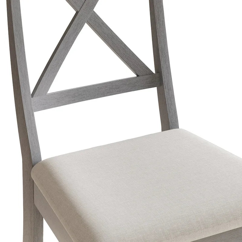 Ensemble de salle à manger en bois de 5 pièces de style campagnard CraftPorch