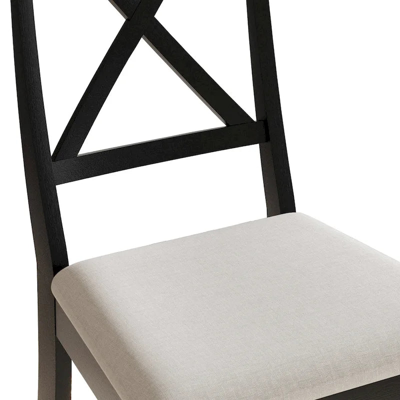 Ensemble de salle à manger en bois de 5 pièces de style campagnard CraftPorch