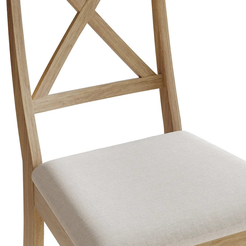 Ensemble de salle à manger en bois de 5 pièces de style campagnard CraftPorch