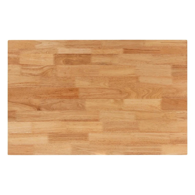 Ensemble de salle à manger 5 pièces Norwin avec tissu gris du milieu du siècle et bois finition brun naturel