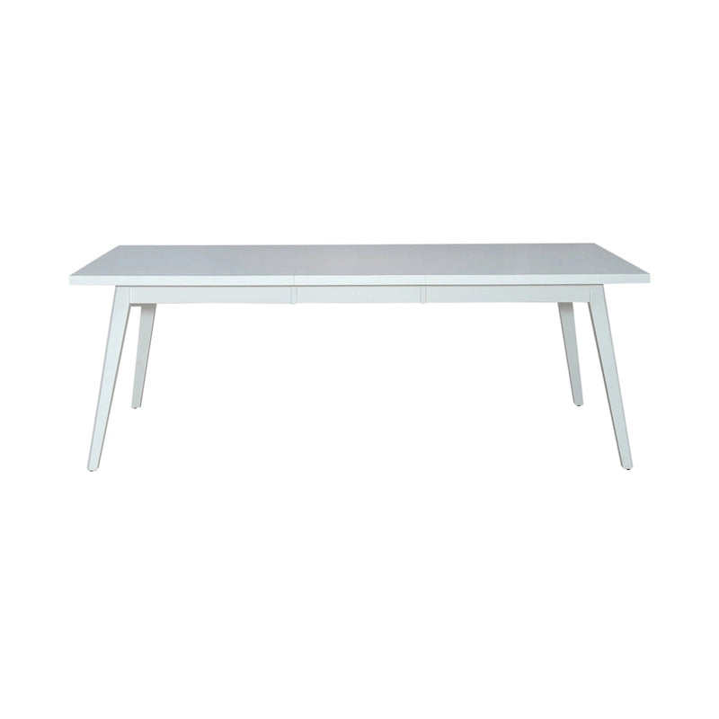 Ensemble de table rectangulaire Capeside Cottage blanc et noir 6 pièces