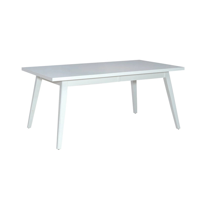 Ensemble de table rectangulaire Capeside Cottage blanc et noir 6 pièces