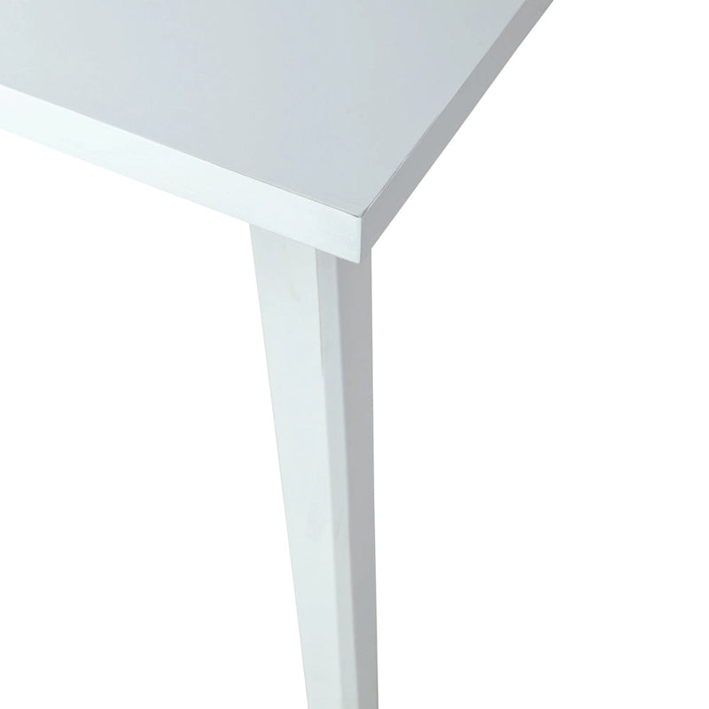 Ensemble de table rectangulaire Capeside Cottage blanc et noir 6 pièces