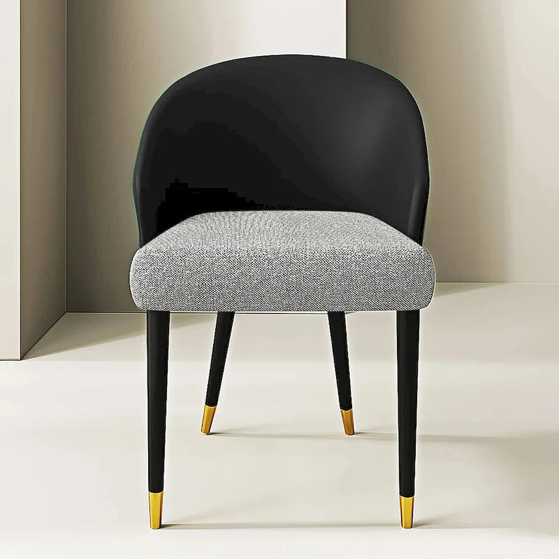 Ensemble de salle à manger rectangulaire extensible en pierre frittée à pieds croisés de 9 pièces avec 8 chaises pour la maison ou la villa