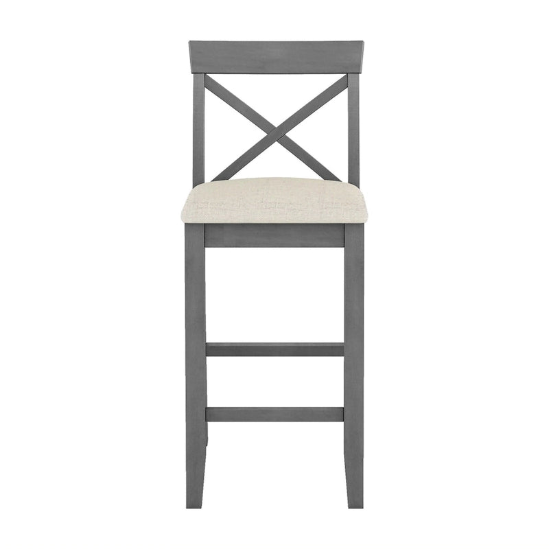 Ensemble de 3 pièces de salle à manger rectangulaire en bois pour bar