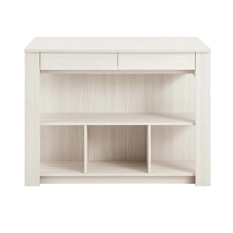 Ensemble îlot de cuisine et tabourets 3 pièces Meadowbrook