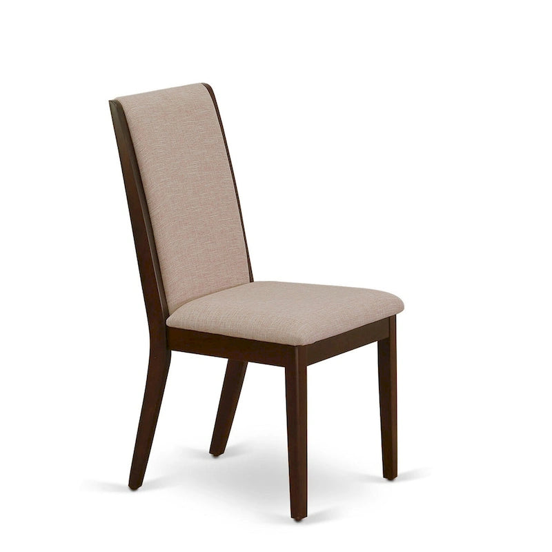 Ensemble de salle à manger East West Furniture 11 pièces - une table en bois et 10 chaises rembourrées en tissu de lin (options de finition)
