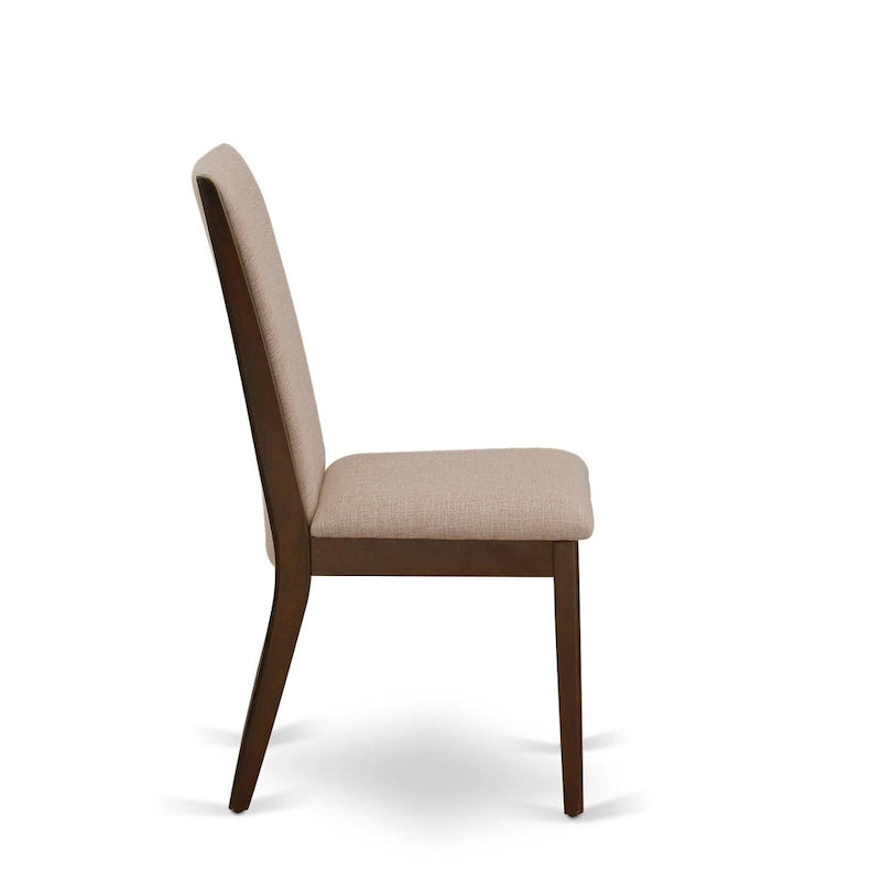 Ensemble de salle à manger East West Furniture 11 pièces - une table en bois et 10 chaises rembourrées en tissu de lin (options de finition)