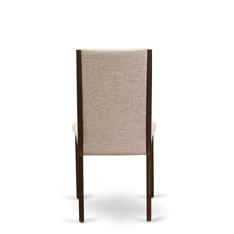 Ensemble de salle à manger East West Furniture 11 pièces - une table en bois et 10 chaises rembourrées en tissu de lin (options de finition)