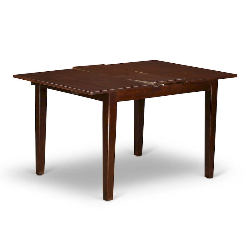 Ensemble de salle à manger East West Furniture comprenant une table à manger rectangulaire avec rallonge papillon et des chaises de salle à manger (options de type d'assise)