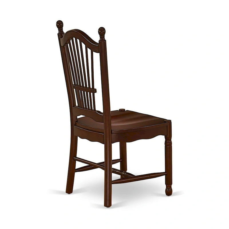 East West Furniture Ensemble de salle à manger - une table de cuisine rectangulaire et des chaises de dînette - Acajou (Options de pièces)