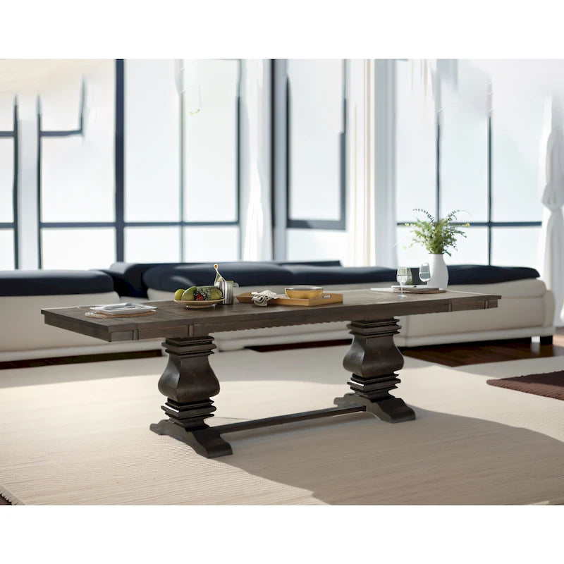 Ensemble repas CUSchoice Marron Tissu et Espresso (1 table/2 chaises)