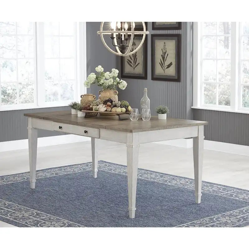 Ensemble de salle à manger 5 pièces Skempton blanc/brun clair Signature Design by Ashley