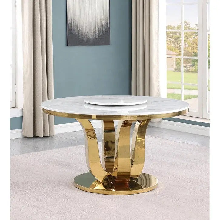 Ensemble de salle à manger rond 5 pièces Best Quality Furniture D325-SC314-7