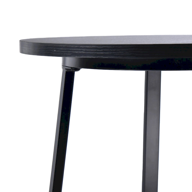 Ensemble de table de bar bistro 3 pièces moderne industriel en métal