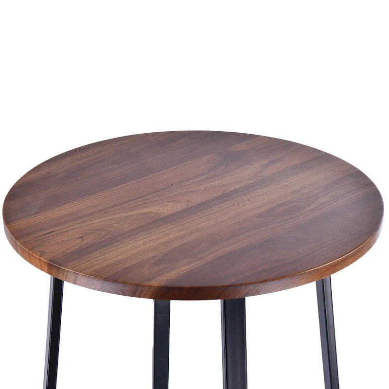 Ensemble de table de bar bistro 3 pièces moderne industriel en métal