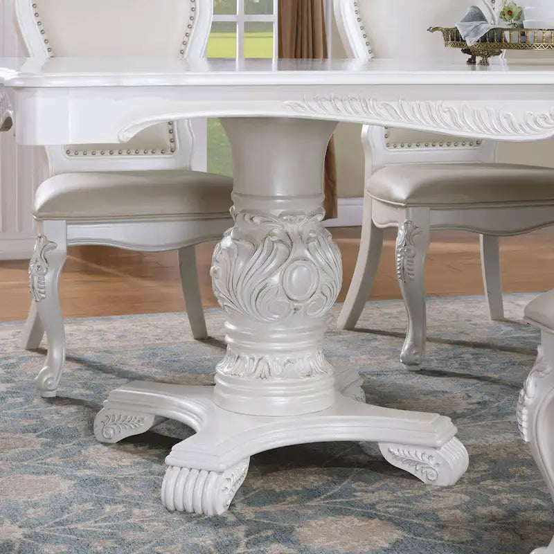 Ensemble de salle à manger 7 pièces extensible en bois massif traditionnel Eugene de Furniture of America