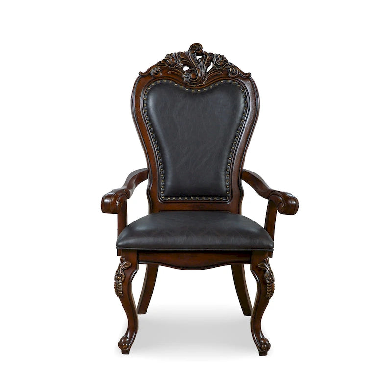 Ensemble de salle à manger 7 pièces extensible en bois massif traditionnel Eugene de Furniture of America