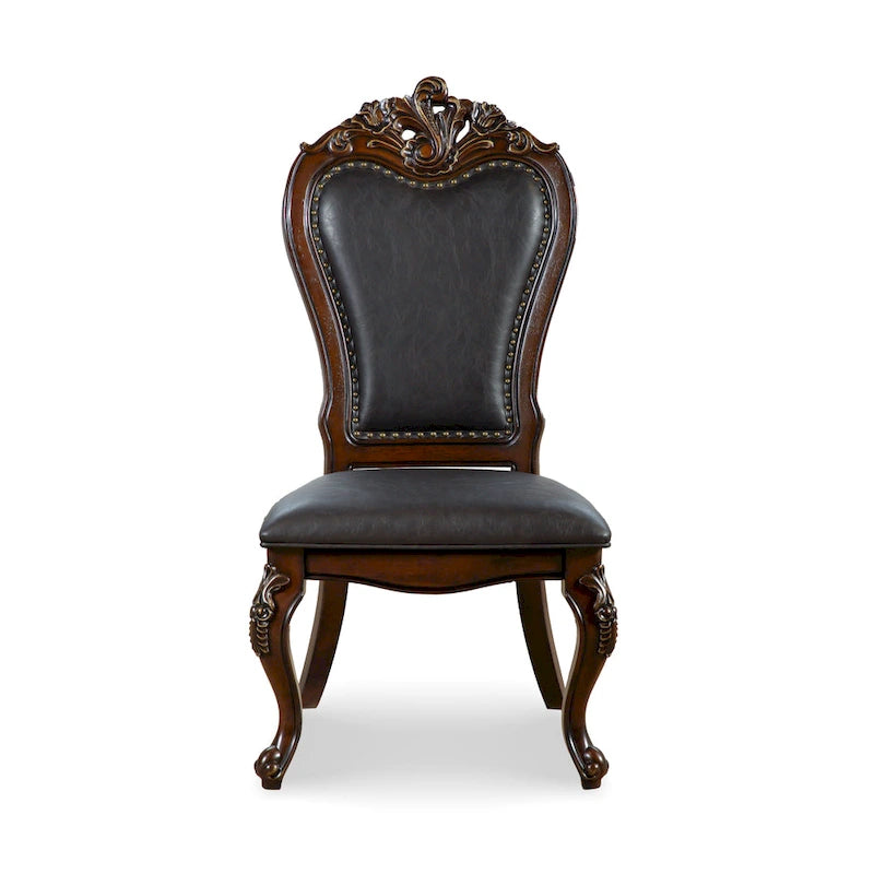 Ensemble de salle à manger 7 pièces extensible en bois massif traditionnel Eugene de Furniture of America