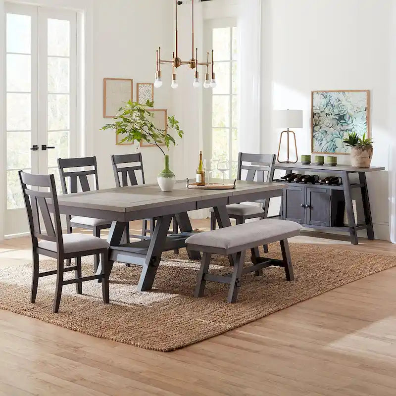 Ensemble de table rectangulaire 6 pièces Lawson