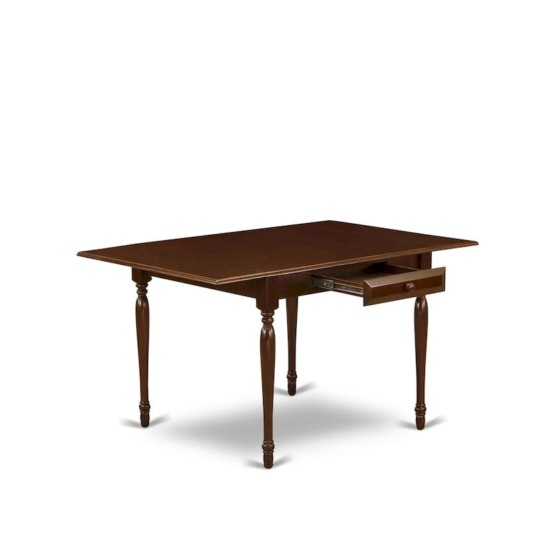 Ensemble de salle à manger East West Furniture comprenant une table de salle à manger rectangulaire avec rallonge escamotable et des chaises Parson (options de pièces)